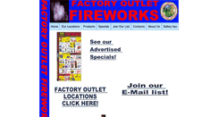 Desktop Screenshot of factoryoutletfireworks.com